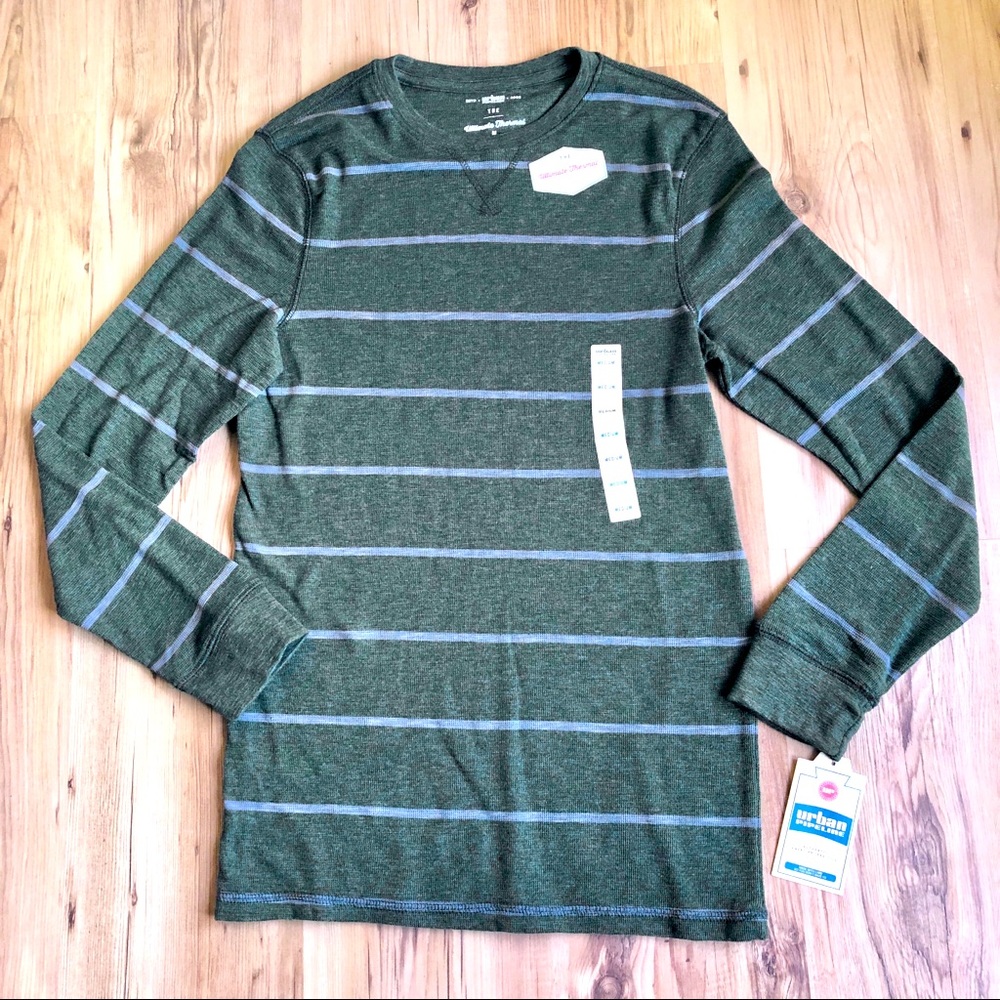 NEW URBAN PIPELINE Ultimate Thermal Shirt Long Sleeve Green Medium Men’s